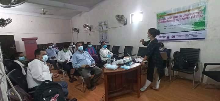 सङ्क्रमित खोज पडताल पहिचान तथा जनचेतन सम्बन्धमा कोरोना प्रतिकार्य समूहलाई (CICT) सम्बन्धि १ दिने तालिम सम्पन्न।